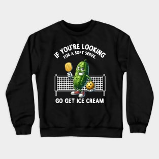 Funny Pickleball,Racquetball Players Paddleball Sports Lover Crewneck Sweatshirt